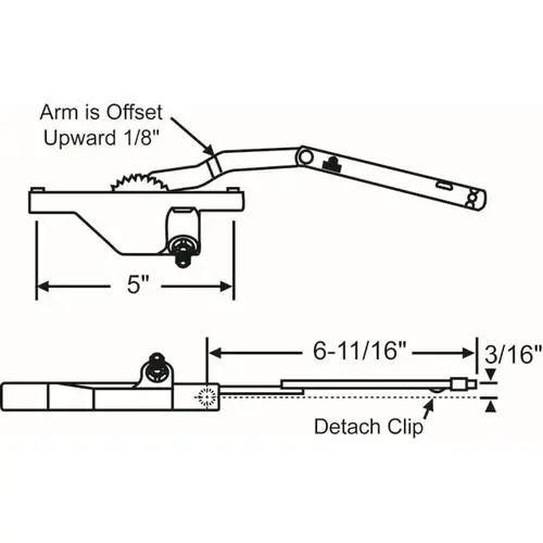 Dyad Casement Operator chestnut Bronze Truth Right hand Rear Mount handle Sold Seperately