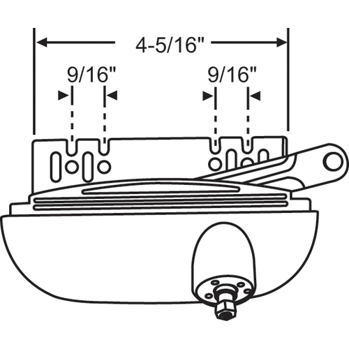 Split Arm Casement Operator almond Handle Sold Seperately