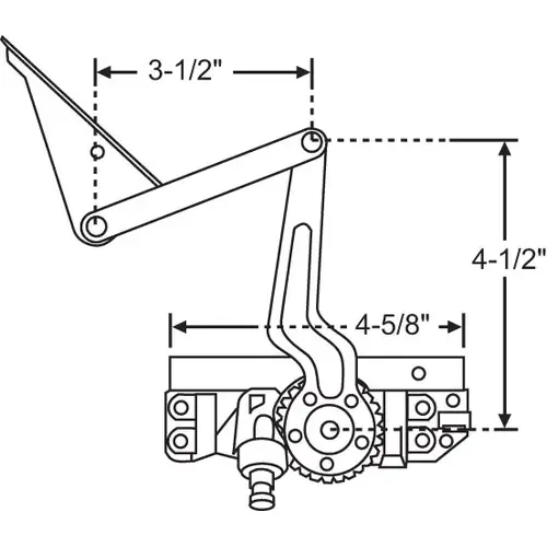 Casement Operator architech Designer Proline vintage 2000 - 2019 handle And Cover Sold Seperate