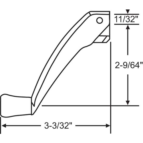 Folding Handle Faux Bronze only Fit Truth 11/32in Spline