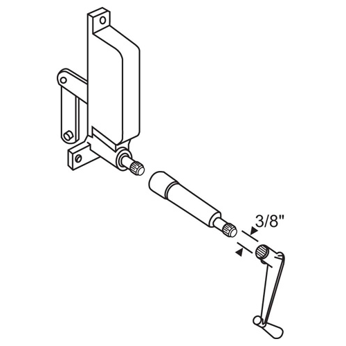 Atw 2in Extension Link Only male To Female 3/8in Only Aluminum