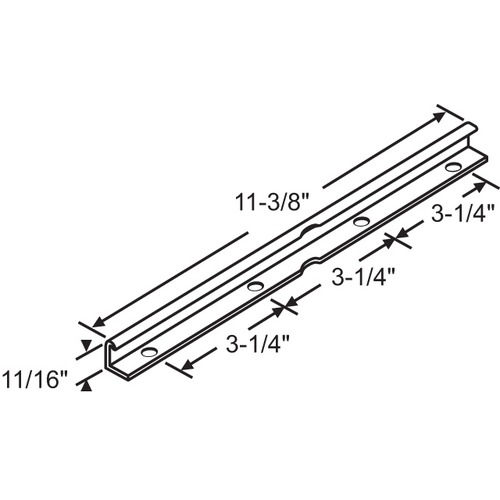 Casement Track For Window 11-3/8in Length