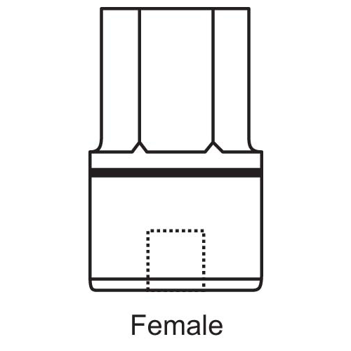 Female Crank Handle Adapter fits Pella used With Clerestory Wands