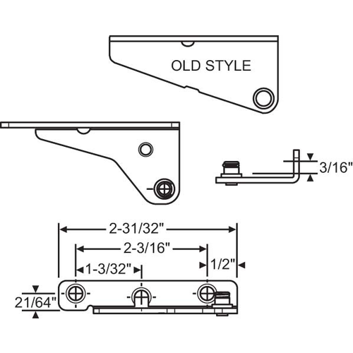 Snap On Stud Type Bracket truth Right Hand - pack of 12