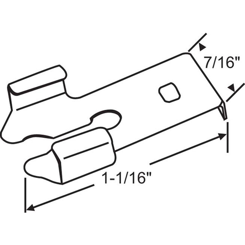 Detach Clip stainless Steel 1-1/16in Length