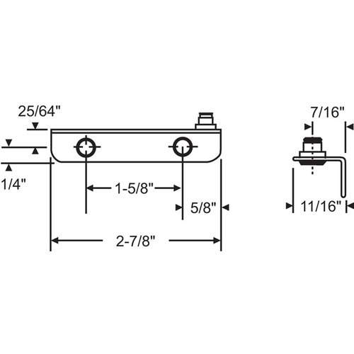 Stud Bracket truth Left Hand cwh 23 Lh right Hand - pack of 12