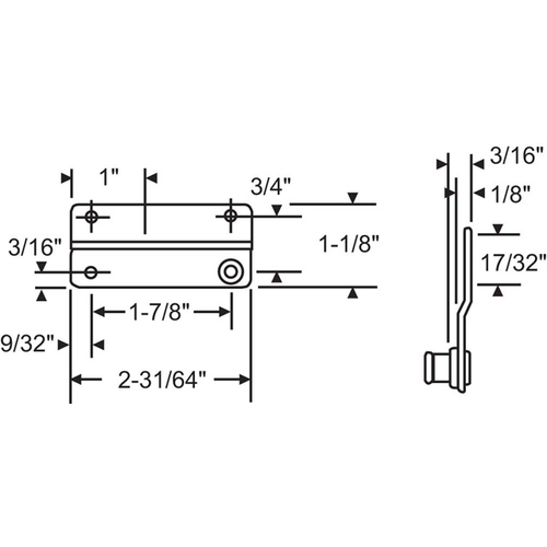 Stud Bracket truth Left Hand right Hand