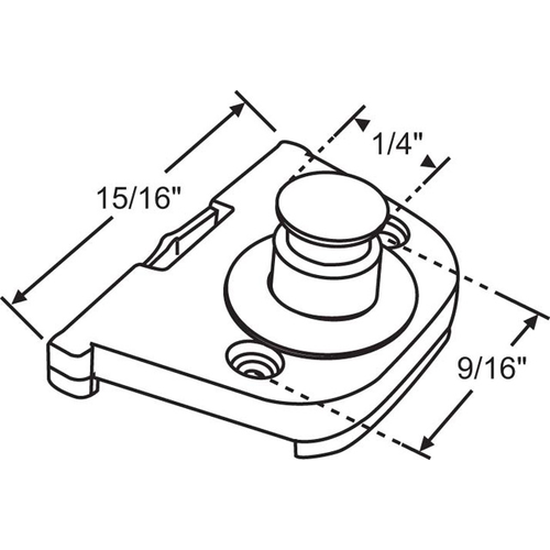 Slider For 38-21 Track for Casement Window