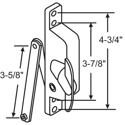 Jalousie Operator Aluminum jwo 11 - pack of 3