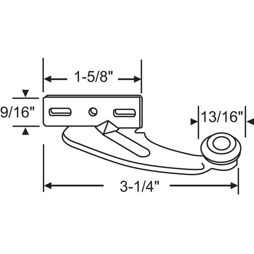 Drawer Roller Bracket dsg 2 - pack of 2