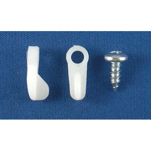 Brixwell 492c Flush Nylon Screen Swivel Clip 6 Per Card With Screws retail Package