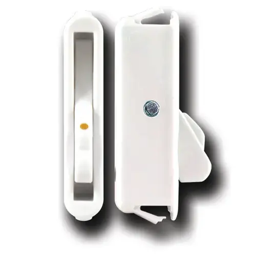 Brixwell 50-1453w Double Hung Vent Lock White single Action mini Angel Recessed