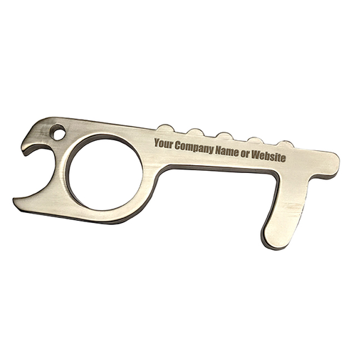 Brixwell 59-184-pl Private Label Touchless Tool keychain Link Ability with Bottle Opener