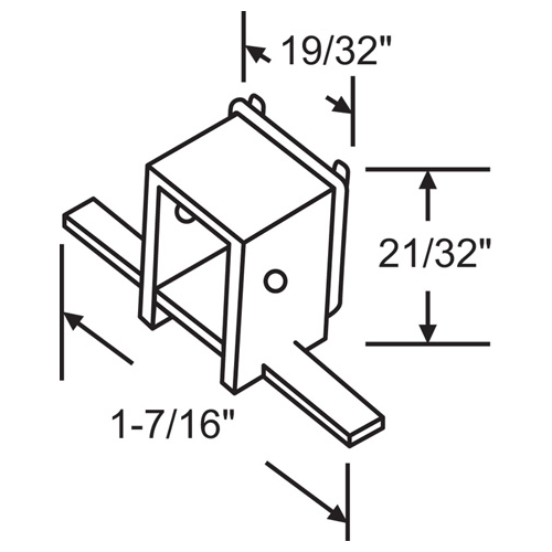 Balance Top Bracket commonly Used With 60-516 hwp235 commonly Used With 60-503 White