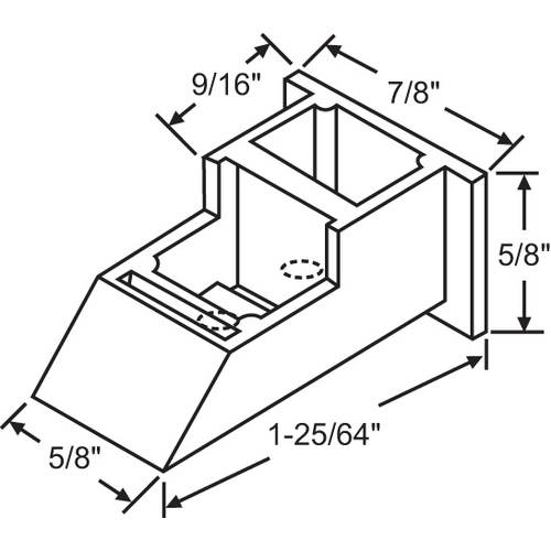 Balance Top Sash Guide also For Vbp hwp811 White