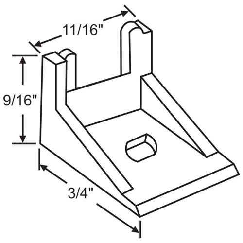 Balance Top Sash Guide hwp175 White