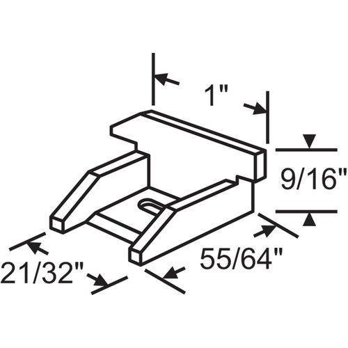 Balance Top Sash Guide set Of Left And Right Hand hwp 48 White