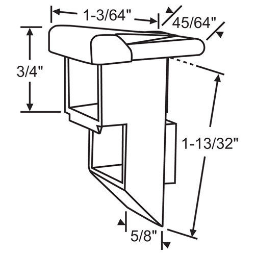 Balance Top Sash Guide hwp878 White