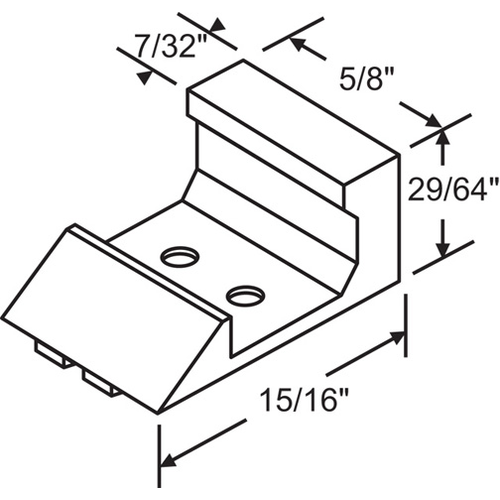 Balance Top Sash Guide hwp823 White