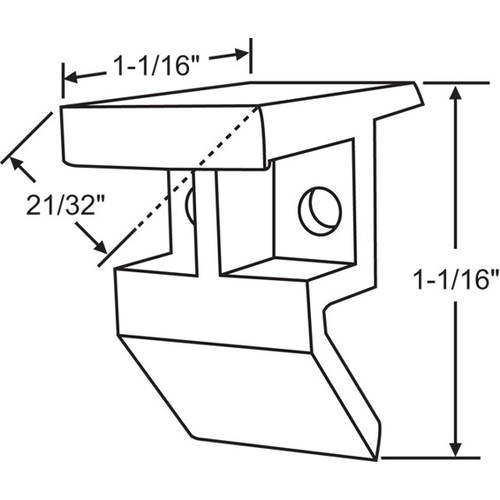 Balance Top Sash Guide 150 250 350 750 Series hwp971 mi 250 Series White