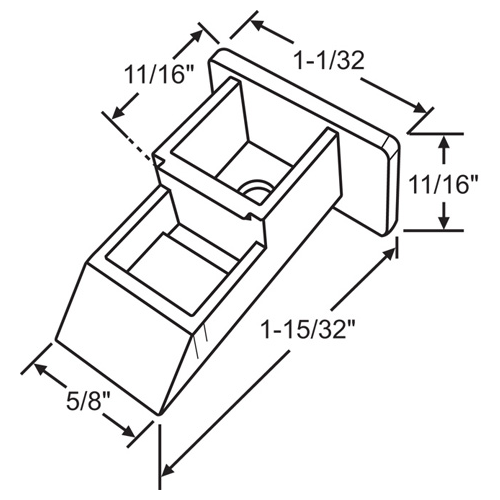 Balance Top Sash Guide set Of Left And Right Hand hwp913 Bk - pack of 25