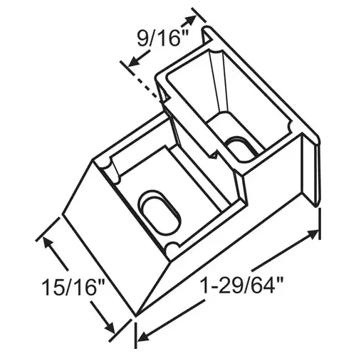 Balance Top Sash Guide Natural