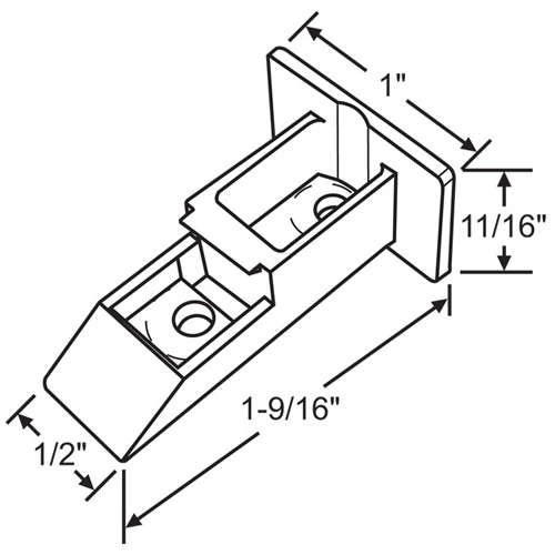 Balance Top Sash Guide hwp884 Wh White