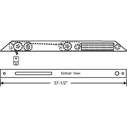 37-1/2in Invisible Ax Balance 900-17773 Attached With Cord 42-48 Pound Sash 61in Cord