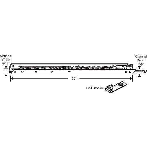 23in Channel Balance 60-518 Attached hwB-C51-T5/8B-2240