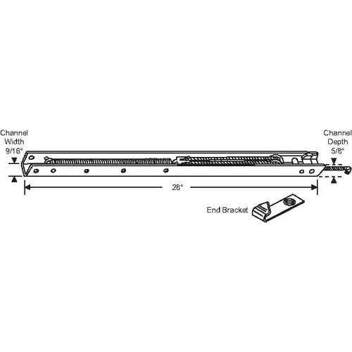 28in Channel Balance 60-518 Attached hwB-C51-T5/8B-2740