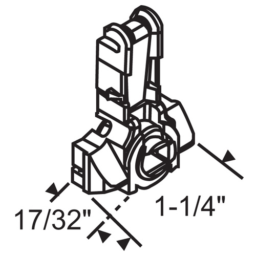 Drop In T-Lock 1.375 Extension metal Spring closed Cam