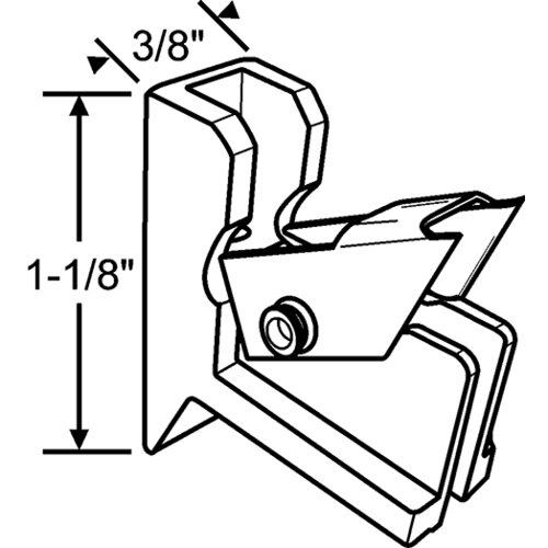 Locking Terminal White plastic With Metal Lock