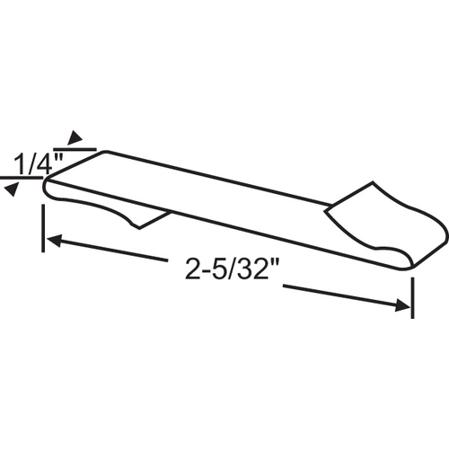 Balance Clip 2-5/32in Length 1/4in Wide "s" Clip