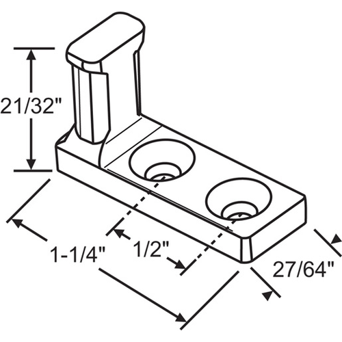 Brixwell 62 824 Pivot Bar Side Mount