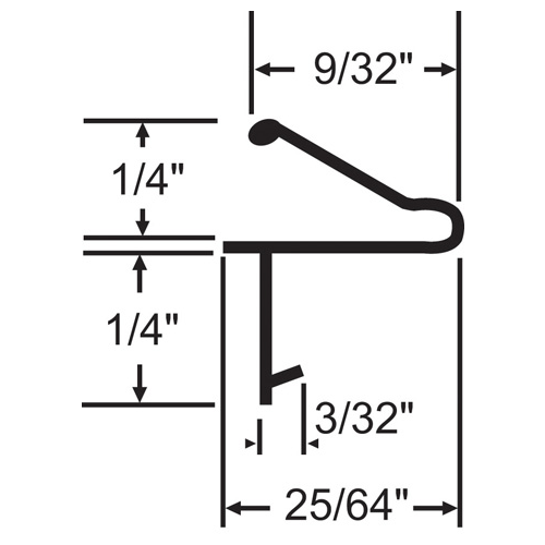 7 Foot White Weatherseal polyflex - 84" Stock Length - pack of 20