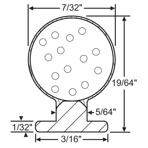 Black Bulb Foam Weatherseal 187bw X 300h - 100ft Roll