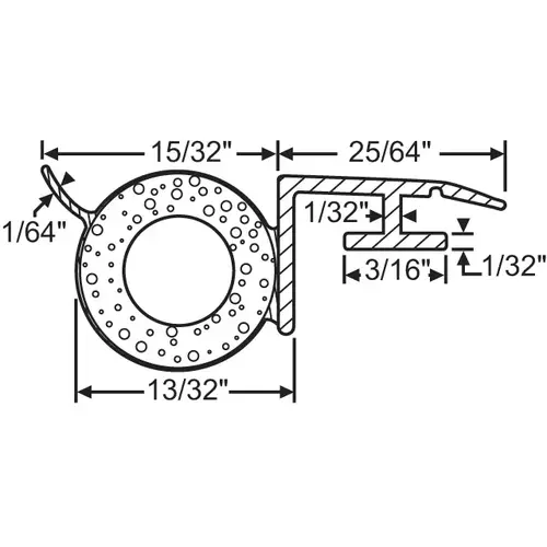 .400 Hollow Offset T-Slot white