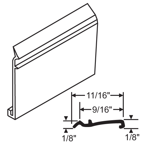 Vinyl Glazing Bead White 6ft Lengths - pack of 20