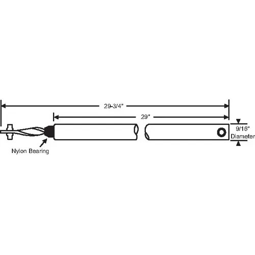 29in Hd Laser Weld Black bearing 5/8in Tube Balance ej 29 Hnbm