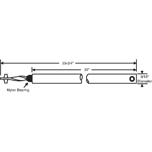 30in Hd Laser Weld Black bearing 5/8in Tube Balance hwB-CP-5/8S-30"-BK-5