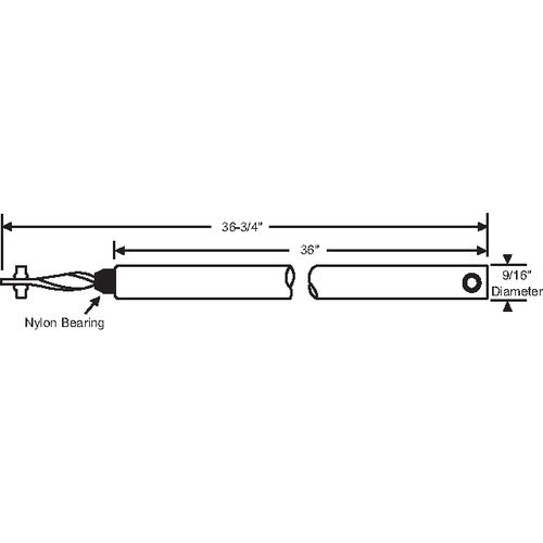 36in Hd Laser Weld Black bearing 5/8in Tube Balance ej 36 Hnbm