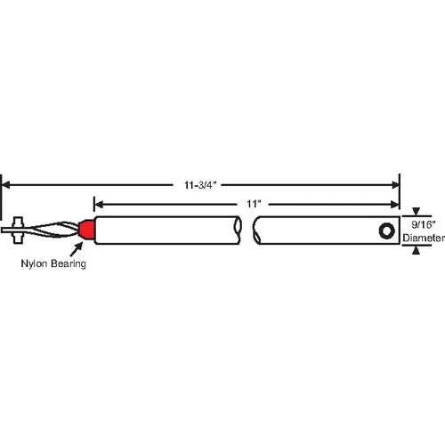 11in Spiral Window Balance Red Bearing hwB-CP-5/8S-11"-RD-5 - pack of 2