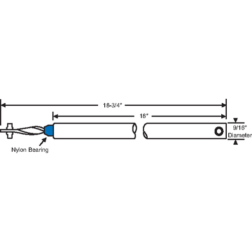 18in Spiral Window Balance blue Bearing hwB-CP-5/8S-18"-BL-5 - pack of 4