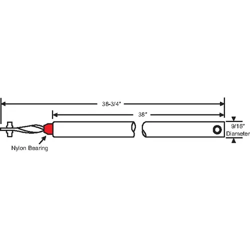 38in Spiral Window Balance Red Bearing hwB-CP-5/8S-38i"-RD-5