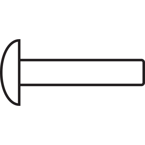 Carrier Rivet 3/32in Diameter 13/32in Length fas953