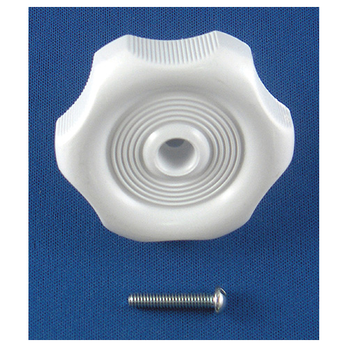 Knob Handle White Plastic with Long Shank bulk Packaging