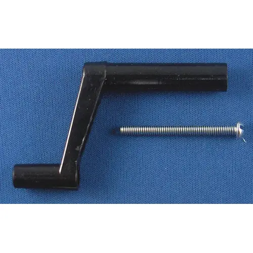 Crank Handle 1-3/8in Black plastic 1 Per Card With Screw