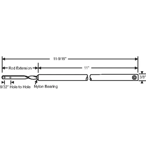 11in Spiral Balance standard Rod White Bearing