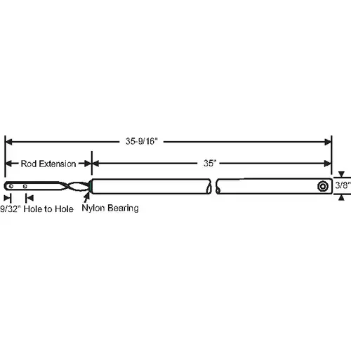 35in Spiral Balance standard Rod Green Bearing