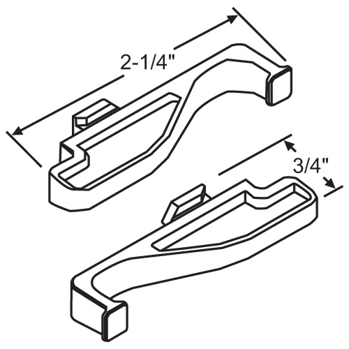 Insect Screen Latch White - pack of 25